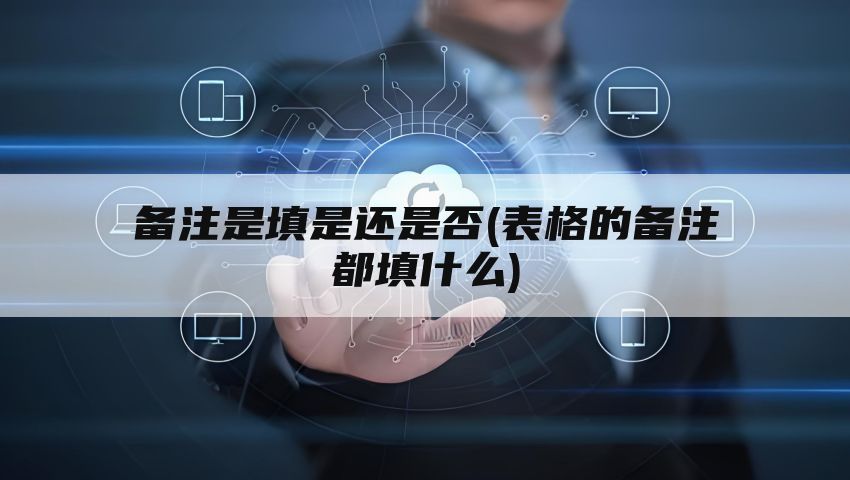 备注是填是还是否(表格的备注都填什么)