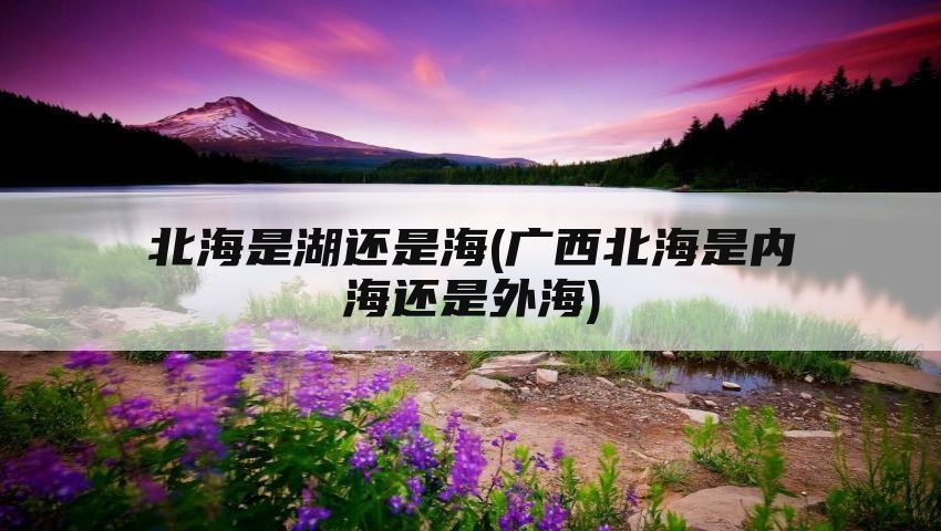 北海是湖还是海(广西北海是内海还是外海)