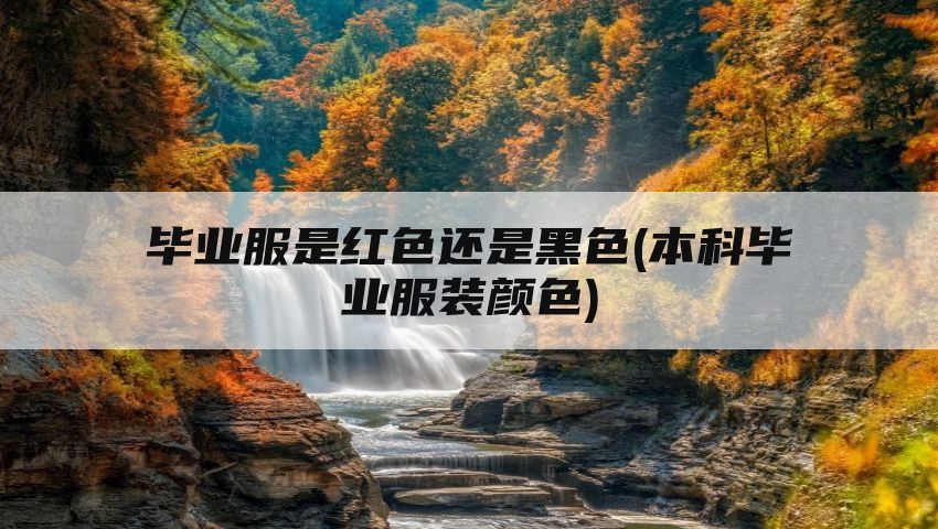 毕业服是红色还是黑色(本科毕业服装颜色)