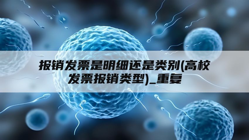 报销发票是明细还是类别(高校发票报销类型)_重复