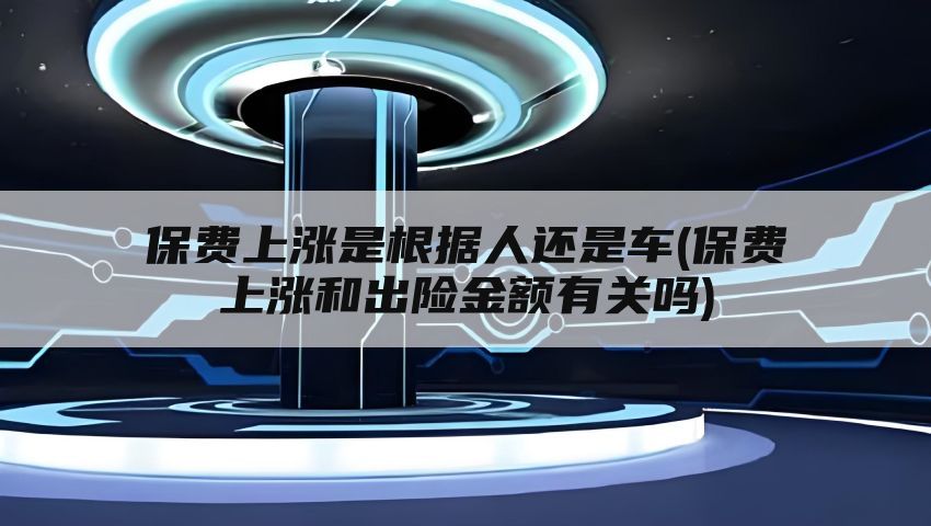 保费上涨是根据人还是车(保费上涨和出险金额有关吗)